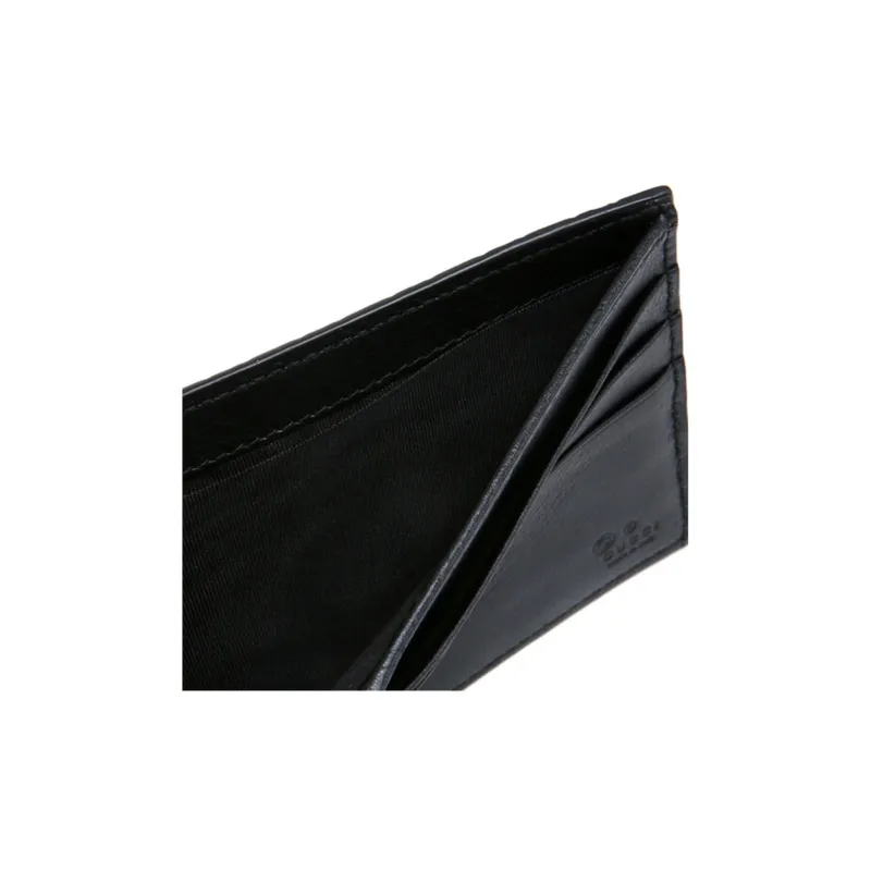 GUCCI MicroGUCCIssima Bifold Wallet MicroGUCCIssima Black-4