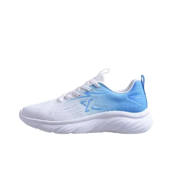 XTEP Cushioned Slip Resistant Low Top Running Shoes Men's White Blue