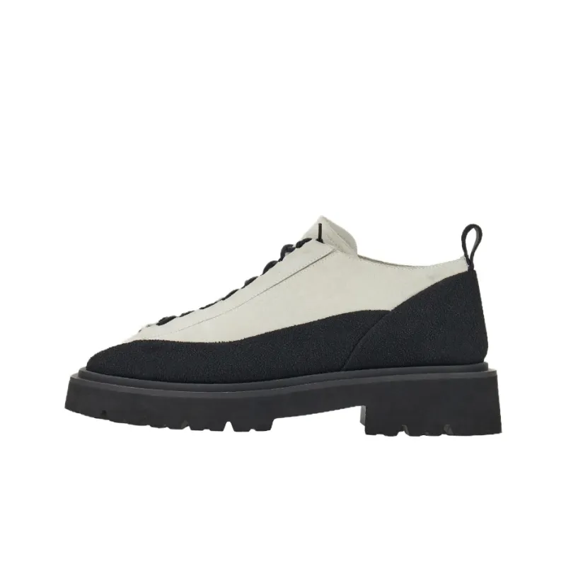 FERRAGAMO Flat Shoes Men's White Black-0