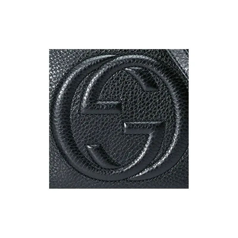 GUCCI Soho Cow Leather Camera Bag, Shoulder Bag, Crossbody Bag Small Size Women's Black-6