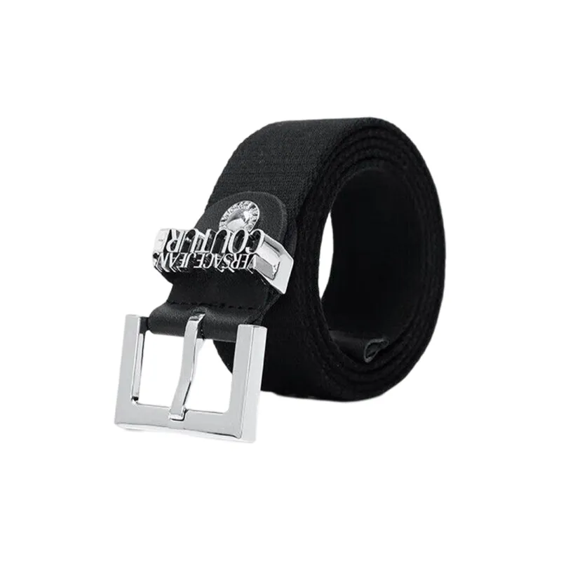 VERSACE Belt Men's Black Width: 3.5cm-1