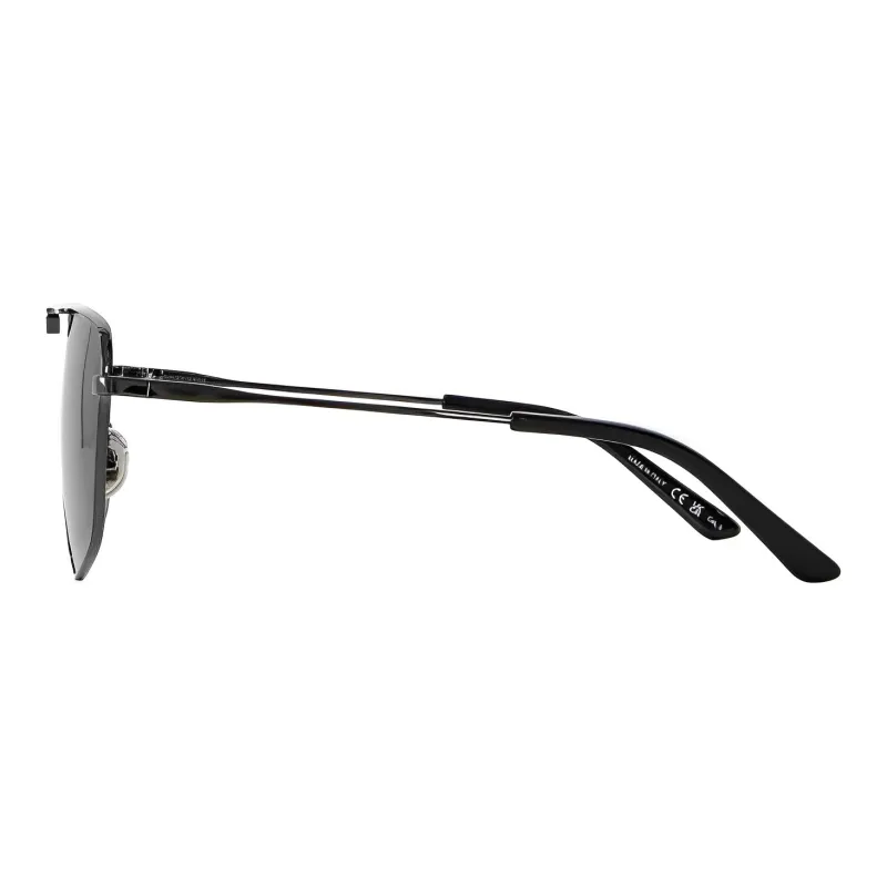Balenciaga Alloy Irregular Shape Sunglasses Men's Black-1