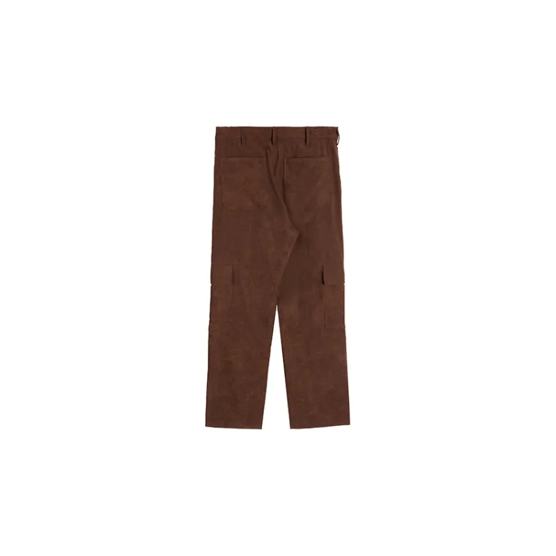 EMPTY REFERENCE Casual Pants Unisex Brown-1