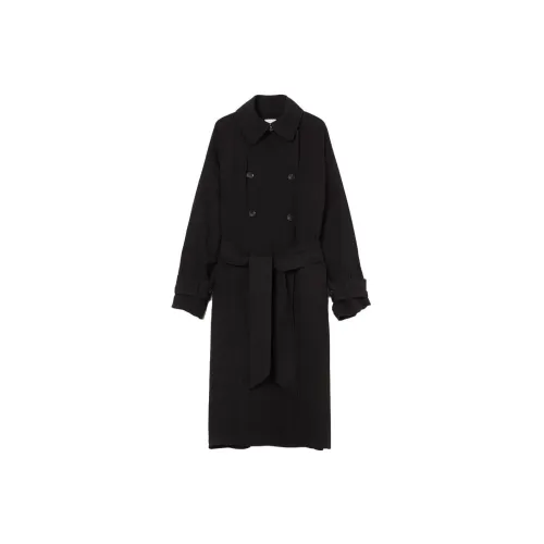 Bottega Veneta Trench Coats Women's Black