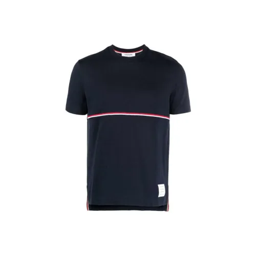 THOM BROWNE T-Shirts Men Navy Blue