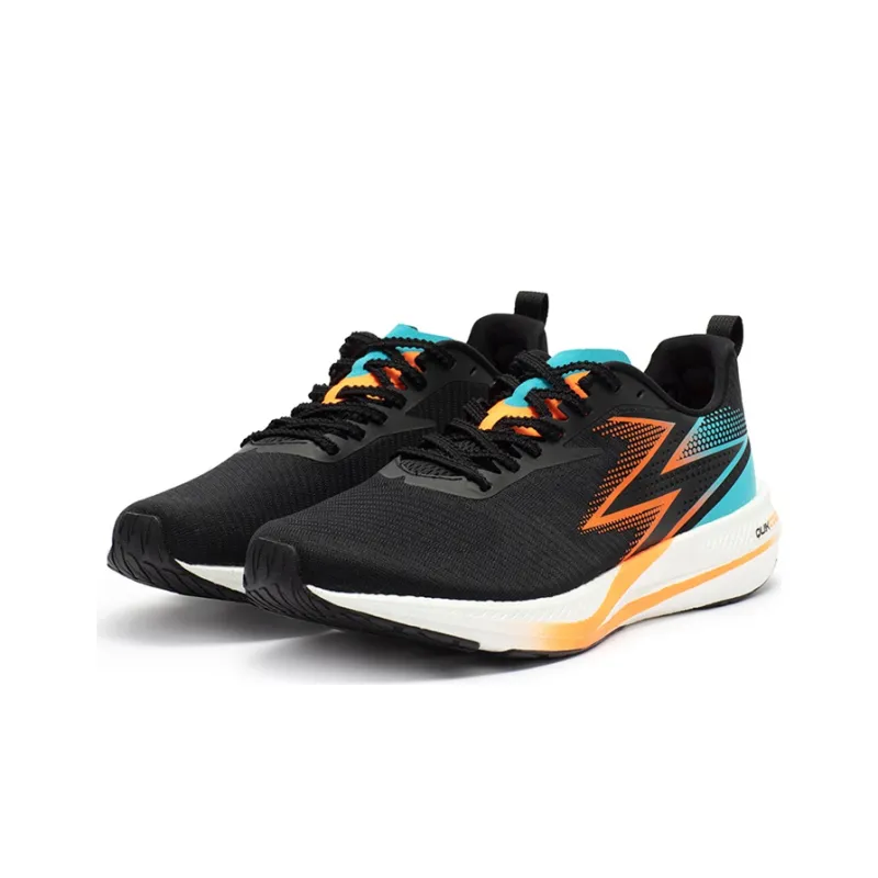 361° CQT Cushioning Anti Slip And Wear Resistant Low Top Running Shoes Men's Black Orange-2