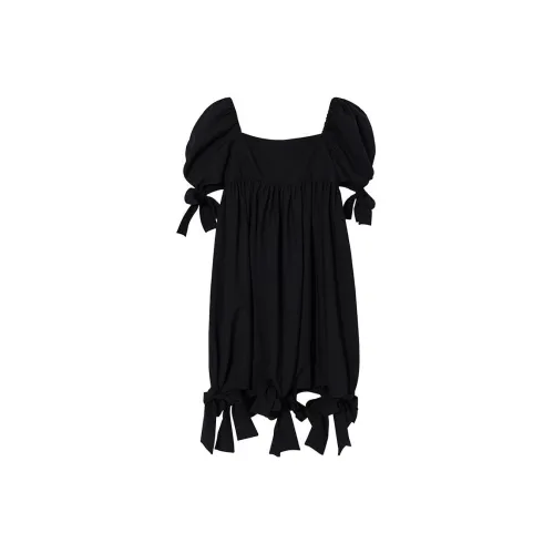 Ouyang Short-Sleeved Dresses Women's Black