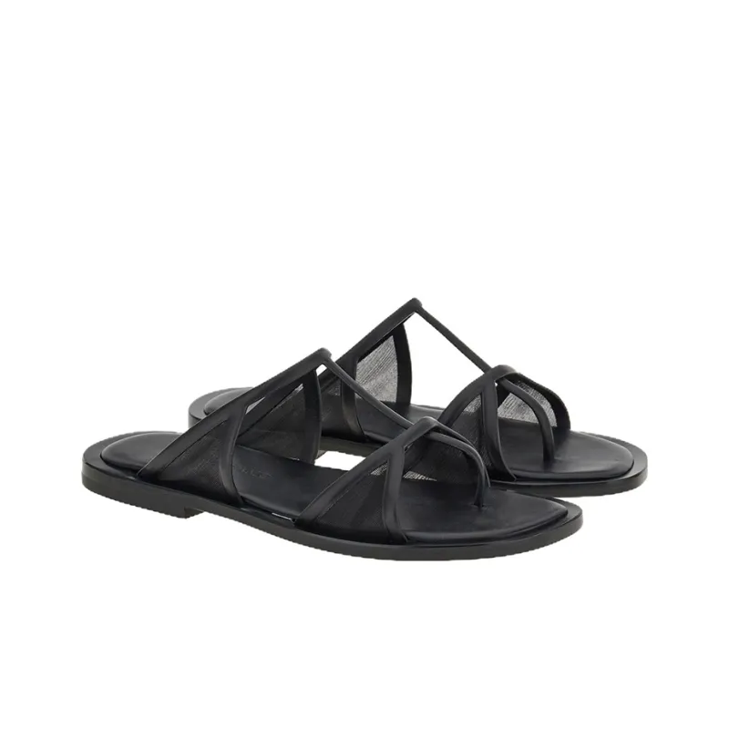 FERRAGAMO Slip Resistant Slide Slippers Men's Black-2