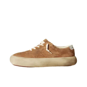 Golden Goose Space Star Stylish Skateboarding Shoes Men's Brown Vintage Version