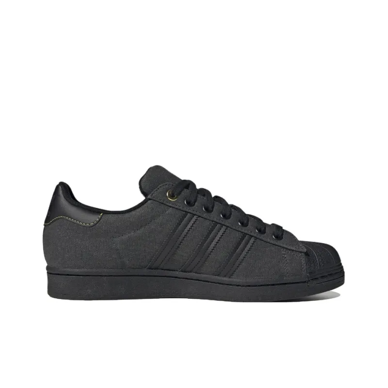 Adidas Superstar Carbon Core Black Gold Metallic-1