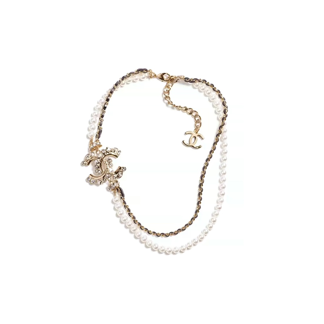 CHANEL 2023 Cc Rhinestone Choker POIZON