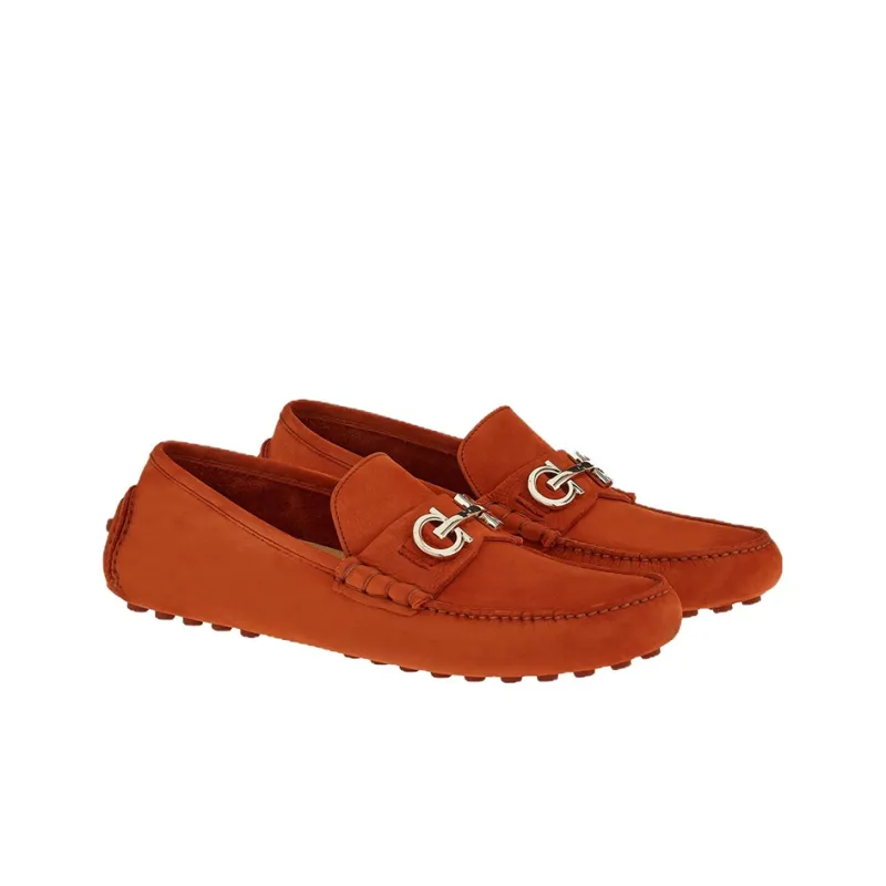 FERRAGAMO Gancini-ornament Driver Loafers-1