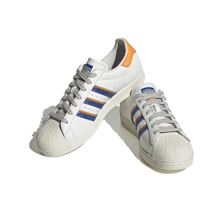 Adidas Superstar 'White Orange Rush Snakeskin'-2