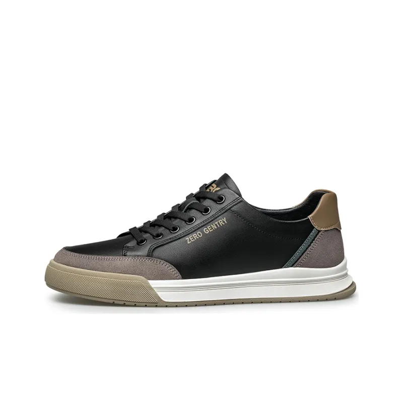ZRO Skateboard Shoes Men Low Top Black/Beige-6