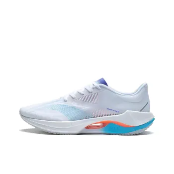 LiNing Super Light 20 Cushioned Slip Resistant Abrasion Resistant Low Top Casual Running Shoes Men's White Blue