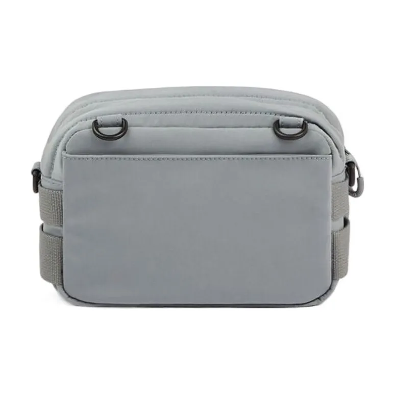 KENZO Nylon One Shoulder Crossbody Fanny Pack Women's Gray-1