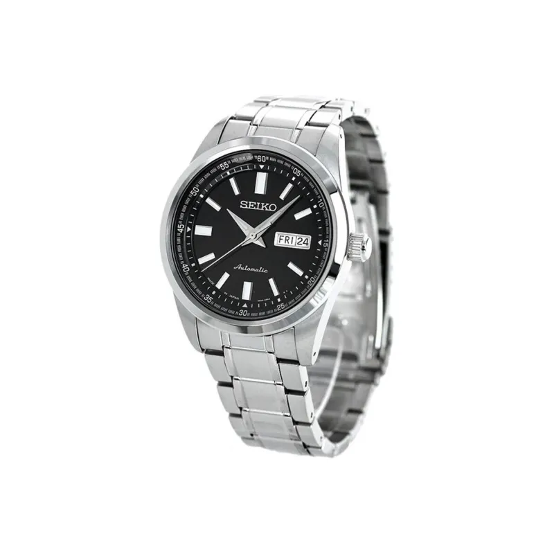 SEIKO Presage Series Mechanical Movement Stainless Steel Strap Watch Men's Watches Black Dial SARV003-1