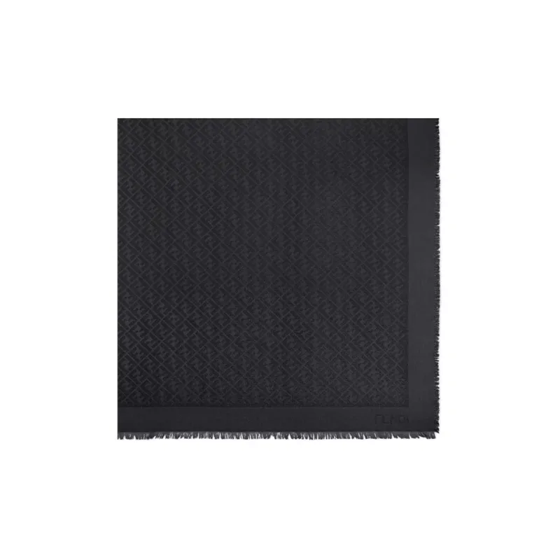 FENDI By Marc Jacobs Ff Shawl Black Lurex Shawl-0