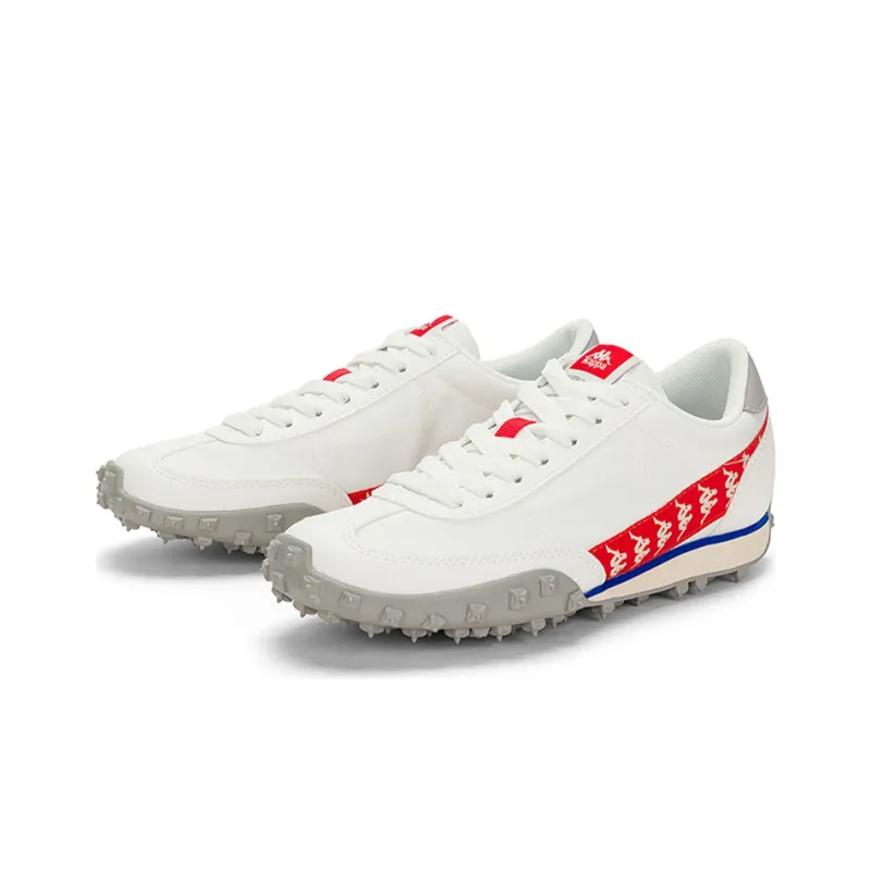 Kappa Anti Slip Wear Resistant Low Top Running Shoes Unisex Optical White-3