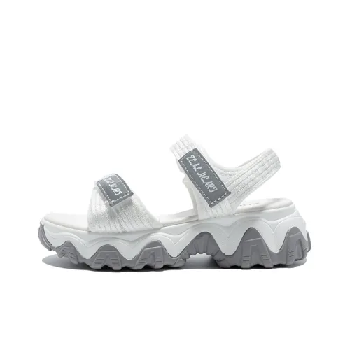 ZHR Beach Sandals Women's White Gray