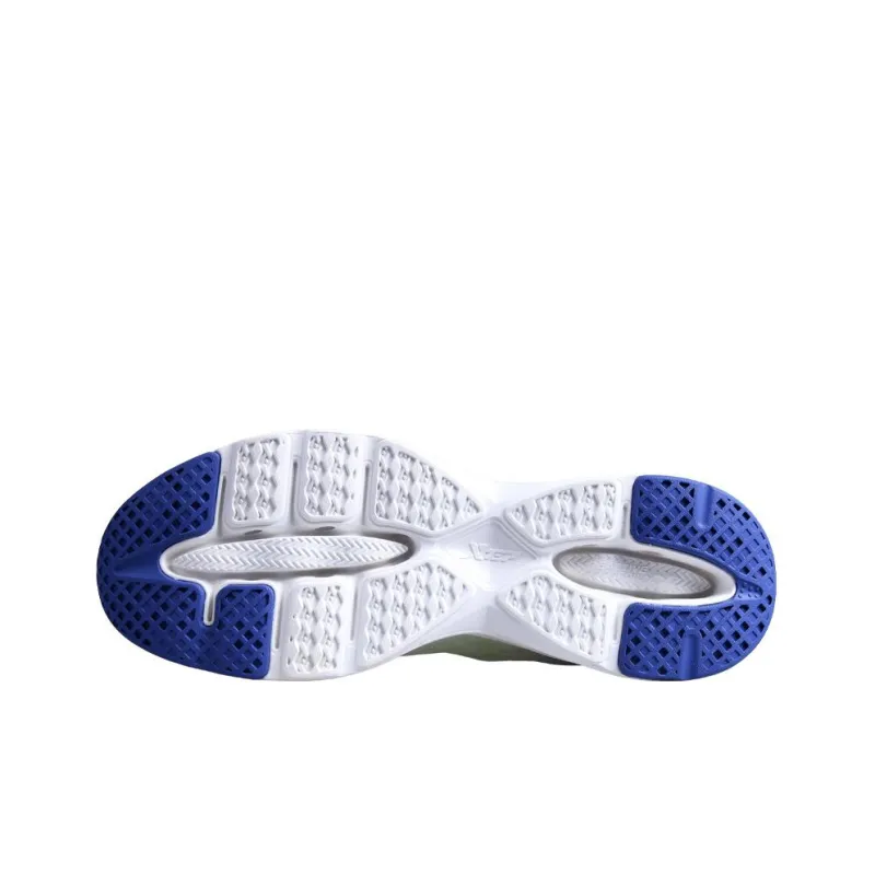 XTEP Cushioning Rotation Collection Cushioned Slip Resistant Low Top Running Shoes White Blue-4