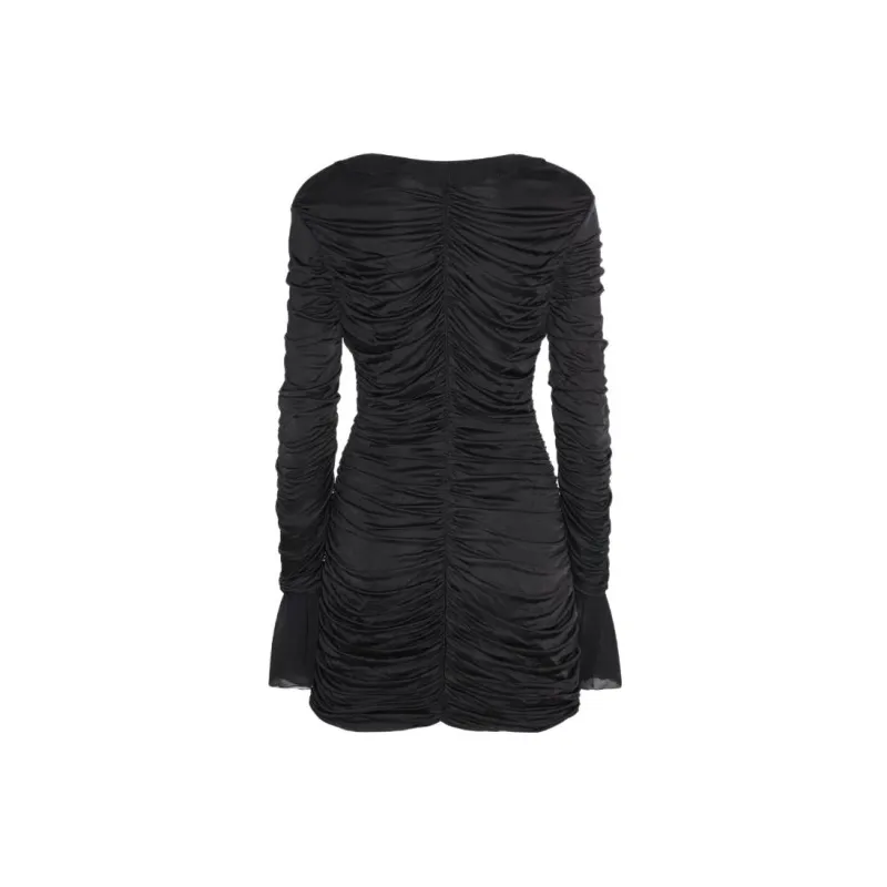 Blumarine Draped Ruffled Dress-1