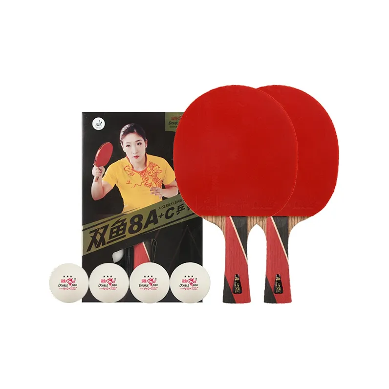 DOUBLEFISH Ping Pong Paddles Unisex All Wood With Carbon Fiber-9