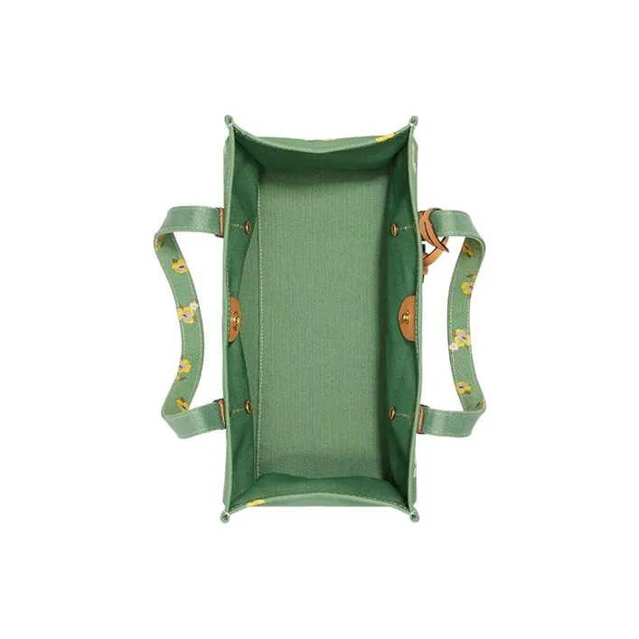 COACH Disney Collaboration Recycled Tote Fabric Tote Bag Shopping Bag Handbag Regular Women's Green-2