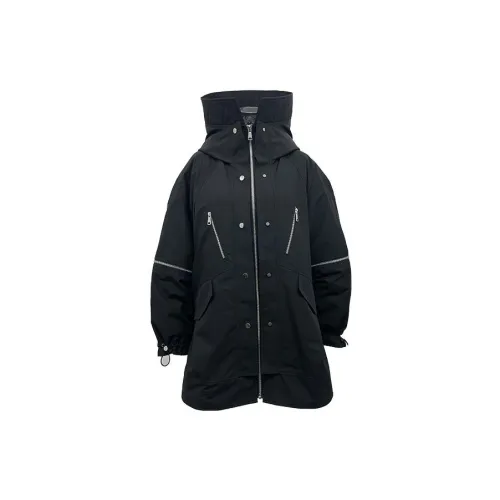 ANGEL CHEN Trench Coats Women's Black