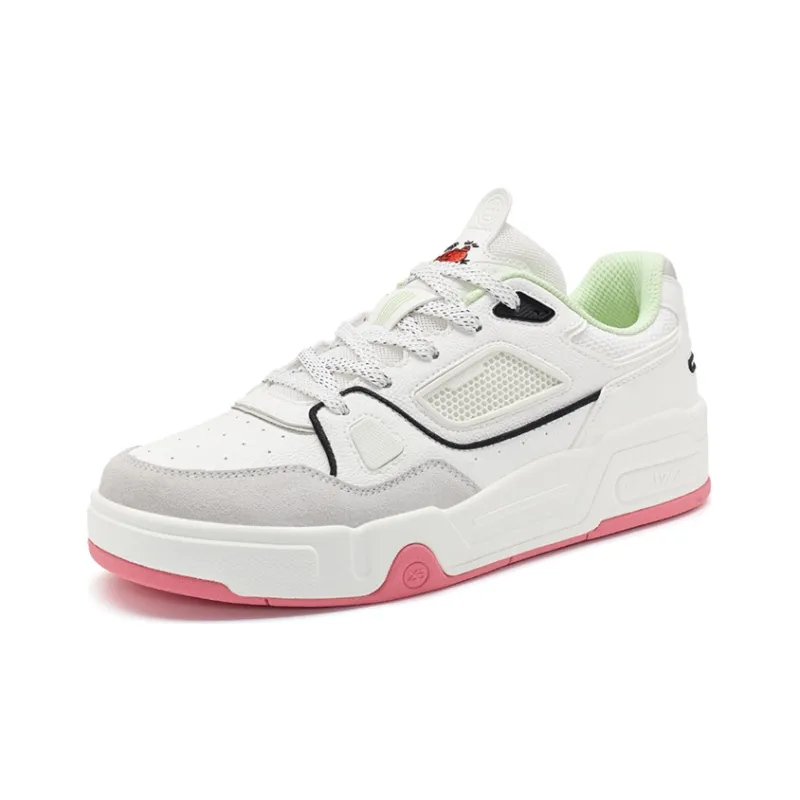 XTEP Reverse SK8 Slip Resistant Cushioning Low Top Skateboard Shoes Men's White-1