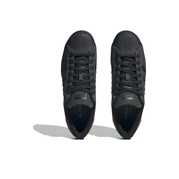 Adidas Superstar Carbon Core Black Gold Metallic-4