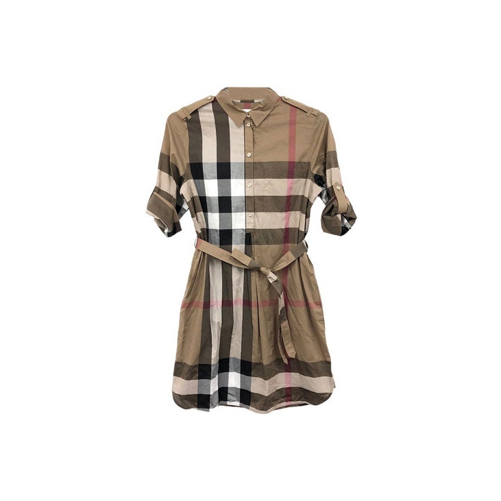 Burberry shirt dress womens best sale