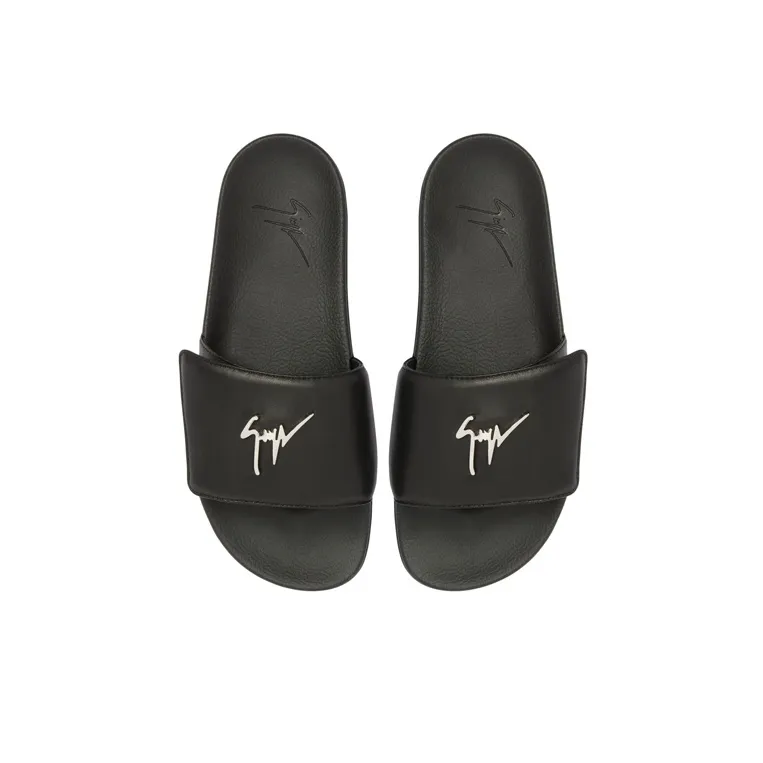Giuseppe Zanotti Logo-plaque Flat Slides-4