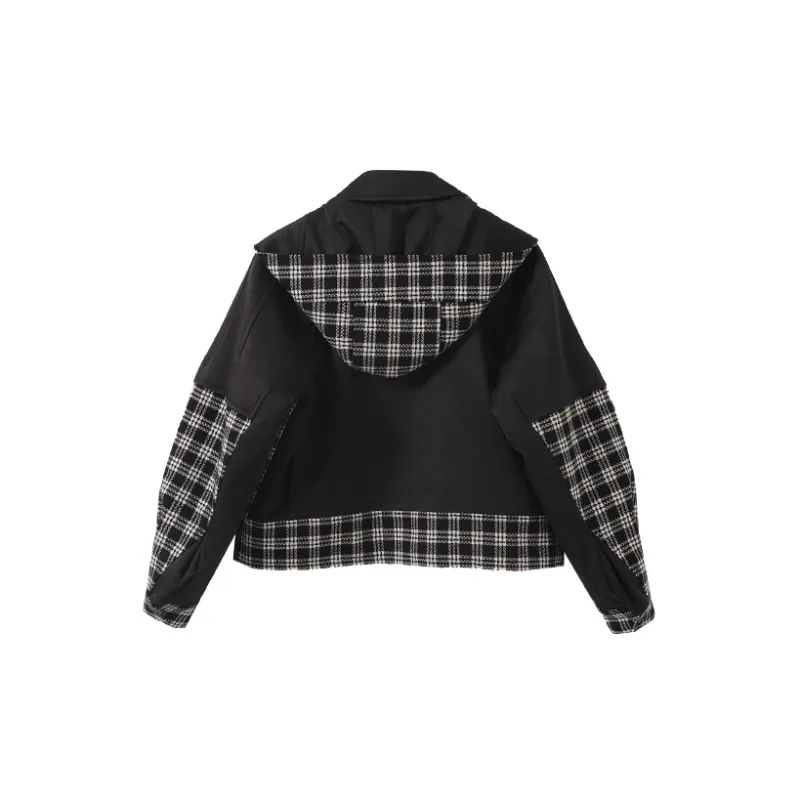 YUMOMO STAR Puffer Jackets Women's Simple Black-1