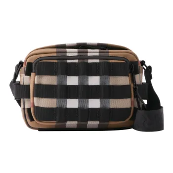 Burberry Leather Shoulder Bag, Crossbody Bag Regular Men's Birch Brown