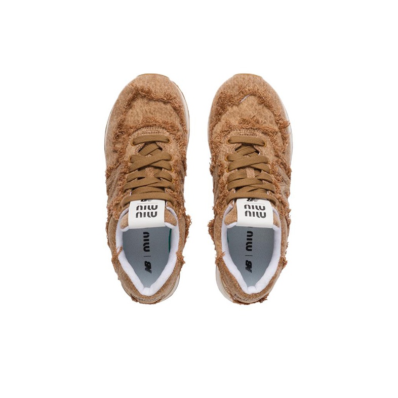 New Balance 574 MIU MIU Cognac Women's - POIZON