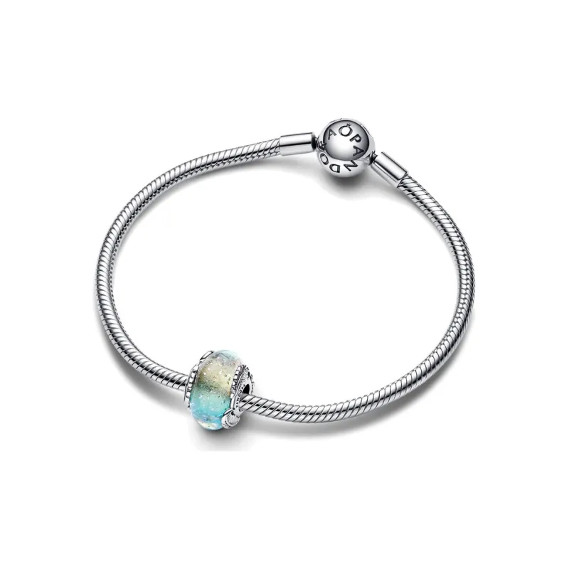 Pandora 925 Sterling Silver Beads Women's Blue-2