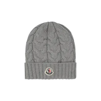 Moncler Logo patch Ribbed Beanie