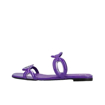 Valentino Square Toe Slip On Slides Women's