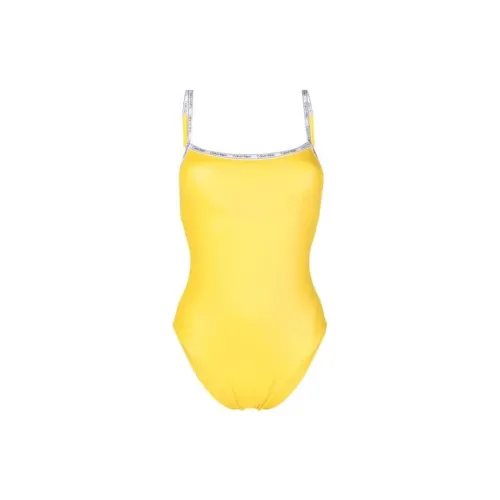 Calvin Klein One-Piece Swimsuits Women's Yellow
