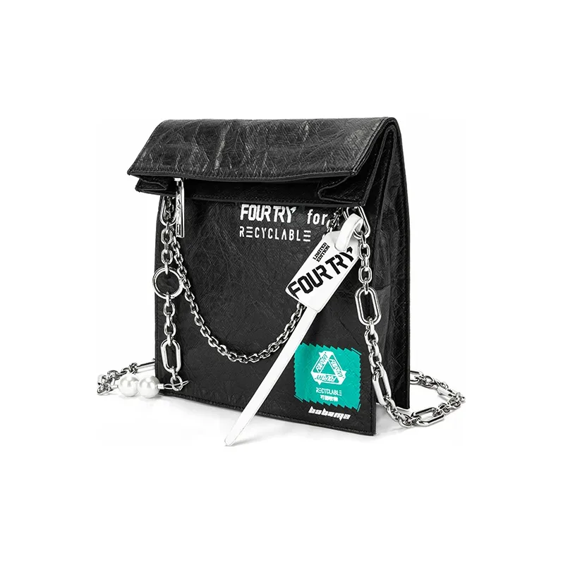 BABAMA Trendy Shoulder Bag, Crossbody Bag Regular Unisex Black-8