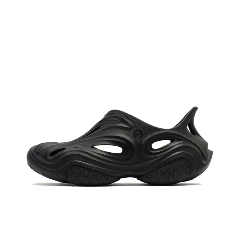 361° N40 Black Warrior Clog Sandal Unisex Obsidian Black-0