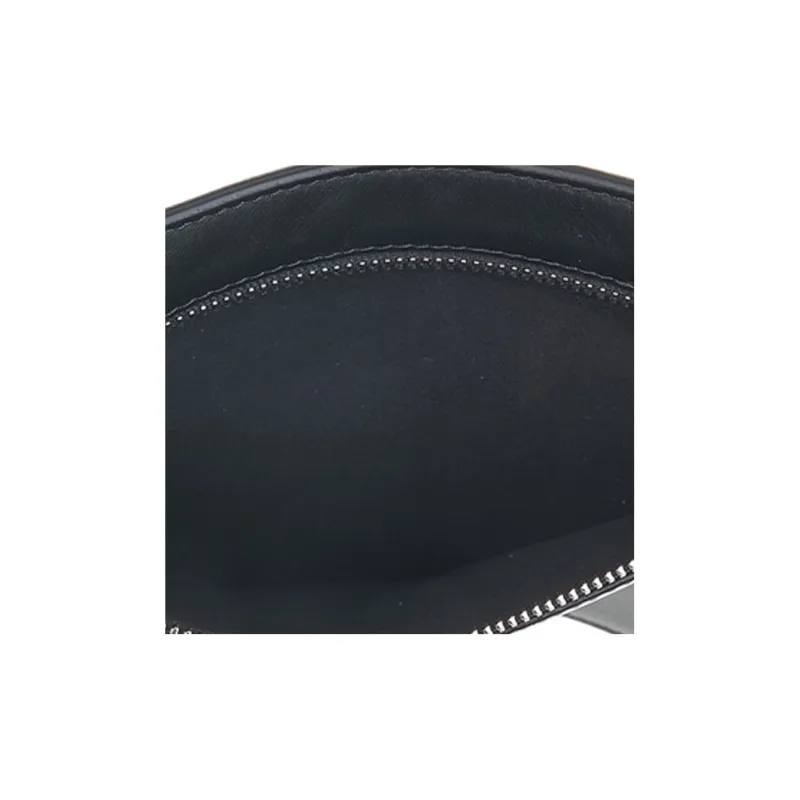 FENDI Peekaboo ISeeU Cow Leather Clutch Regular Women's Black-5