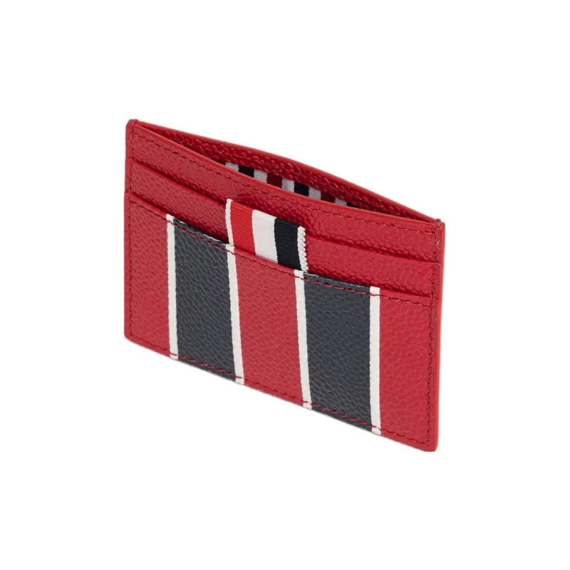 THOM BROWNE· Cow Leather Card Holder Men's Red-1