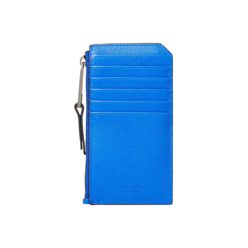 Jimmy Choo Calfskin Business Card Holder Card Case Men's Blue-3
