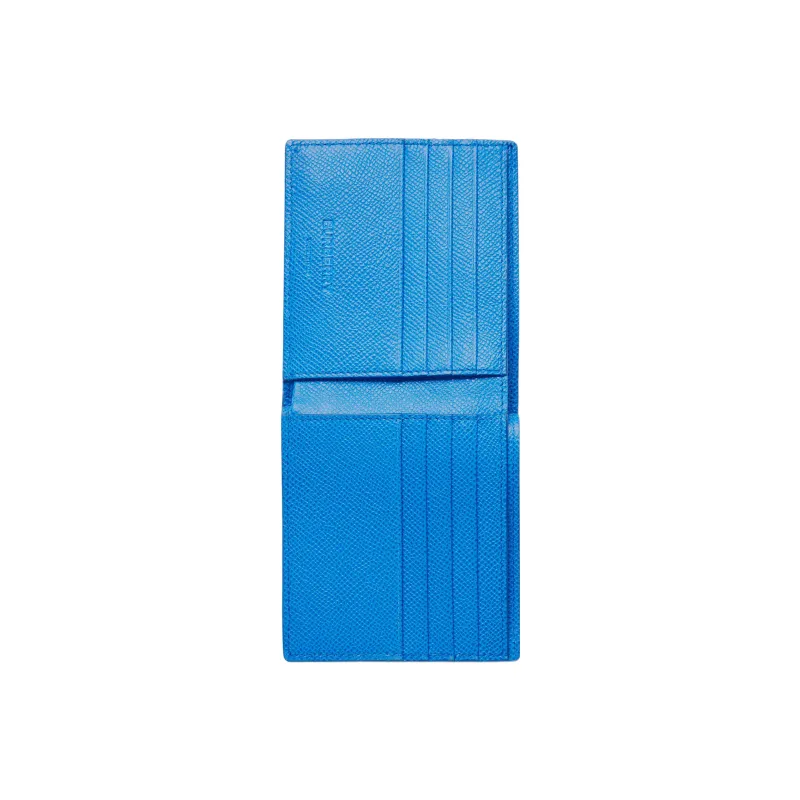 Burberry Grain Leather Card Holder Wallet Men's Blue-3