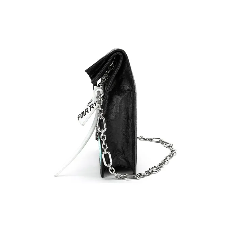 BABAMA Trendy Shoulder Bag, Crossbody Bag Regular Unisex Black-2