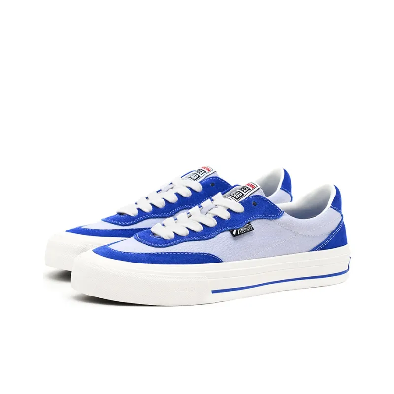 Vision Street Wear Flat Top Low Top Skateboard Shoes Unisex Deep Sea Blue Color-2