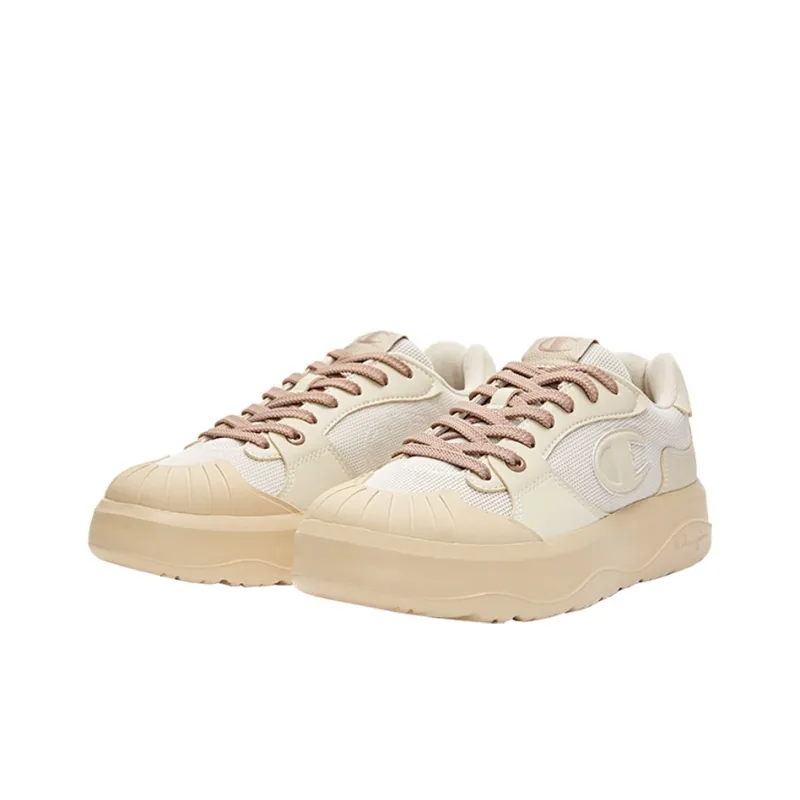 Champion Essentials Collection Delta 1 Skateboard Shoes Women's Oat Velour Brown-2