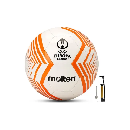 Molten Size 5 Soccer TPU Machine Stitched Soccer Ball Unisex White Orange